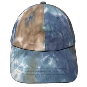 Wild Fable Baseball Cap Hat Blue Tie Dye OS Slideback Adjustable 100% Cotton
